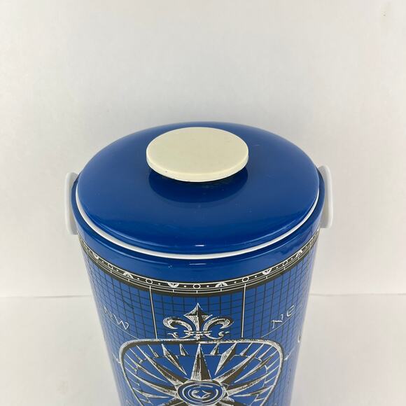 Georges Briard Vintage Nautical Compass Rose Ice Bucket - Picture 2 of 12